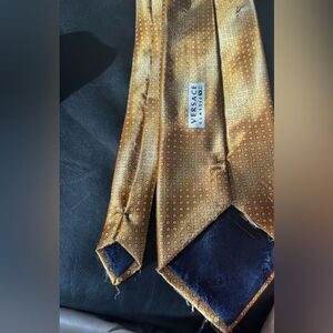 Versace v2 rare accessory square Pattern Tie dress suit tie rare necktie y2k